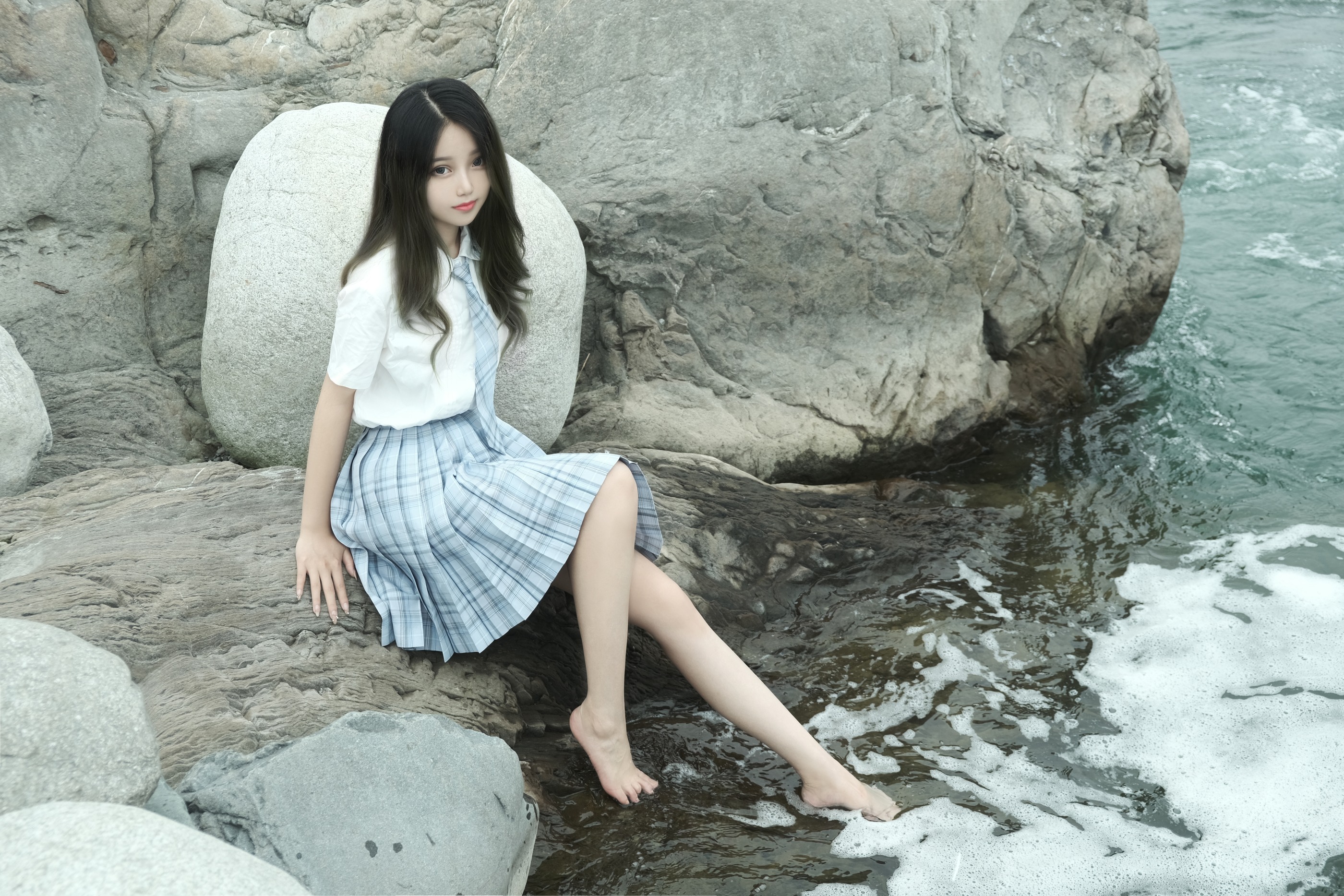 图片[1]-eloise软软 – NO.020 河边JK [58P 375MB]-XikXak